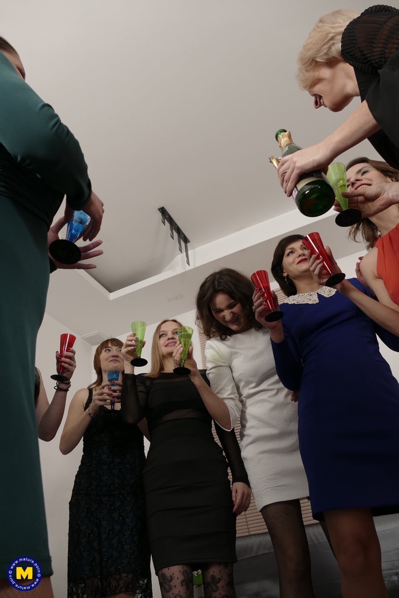 Neun Geile Europäische Frauen Teilen Sich Einen Großen Schwanz Bei Einer Wilden Sexparty